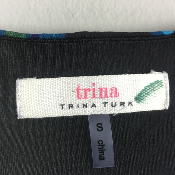 Trina Turk | Blue Patterned Midi Dress - H5 - Picture 5 of 5